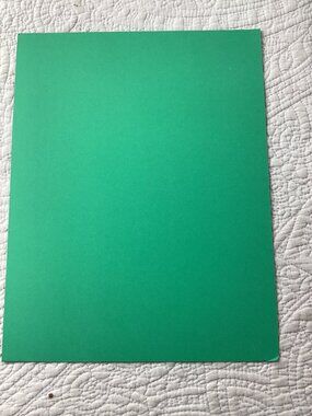 Green Card Stock Paper Pack For Arts Crafts & Printing - Smooth Finish 8.5" x 11
